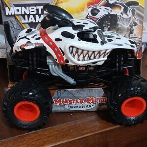 Monster Mutt Dalmatian Monster Jam Truck - Black and White
